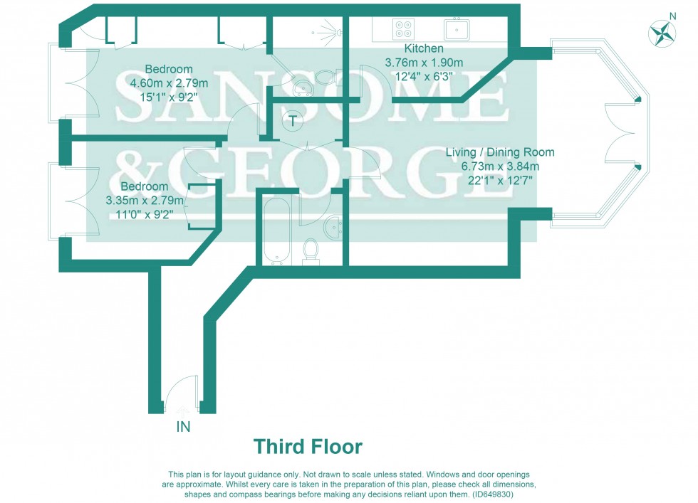 Floorplan for Norman Place, Reading, Berkshire