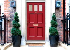 Red front doors offer the warmest welcome says research